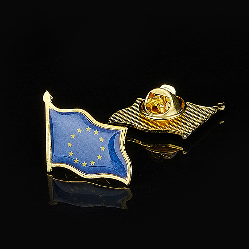 Travel Accessories For Europe - União Europeia Patriotismo Emblema, Banhado A