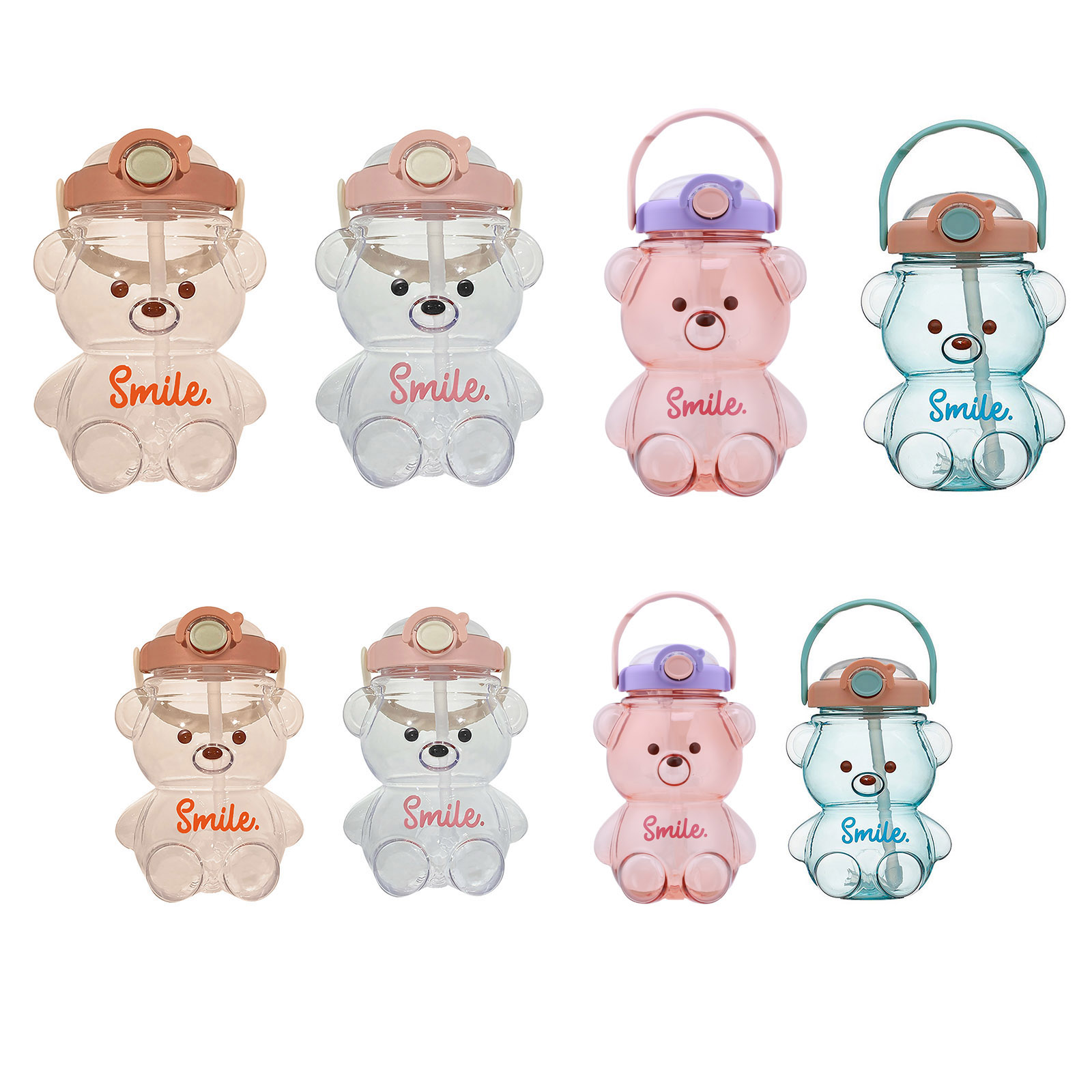 Travel Accessories For 6 Year Old - Copo com Canudo de Grande Capacidade,