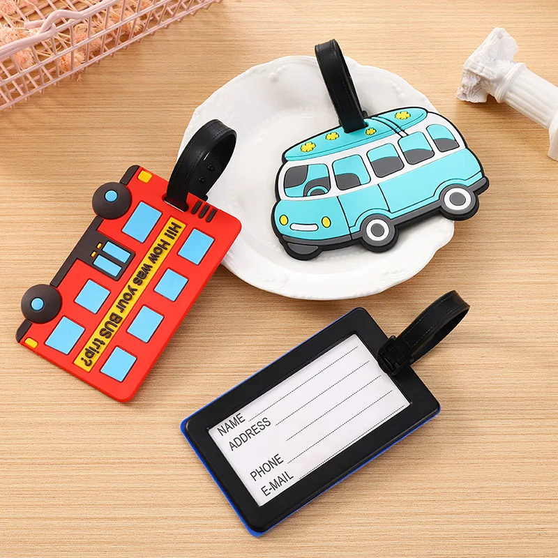Travel Accessories Name - Etiquetas de bagagem de silicone em