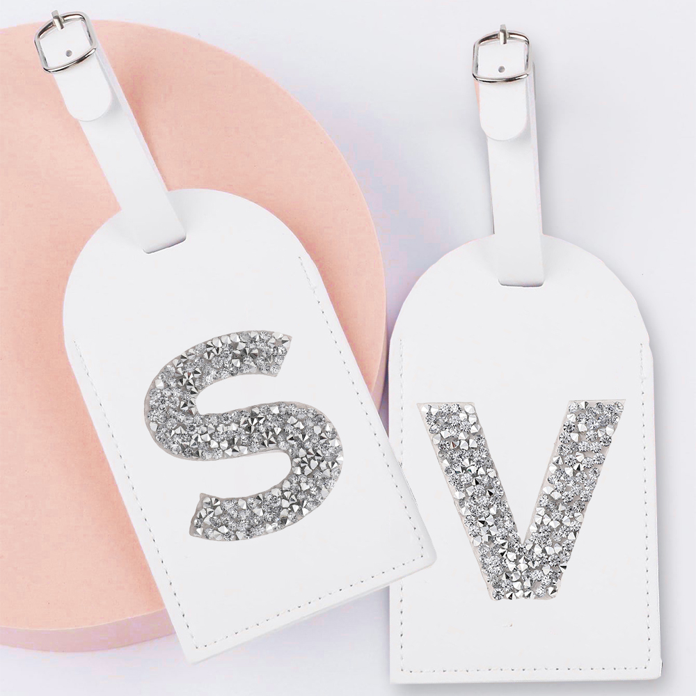 Travel Accessories Name - A-Z strass monograma etiqueta de bagagem