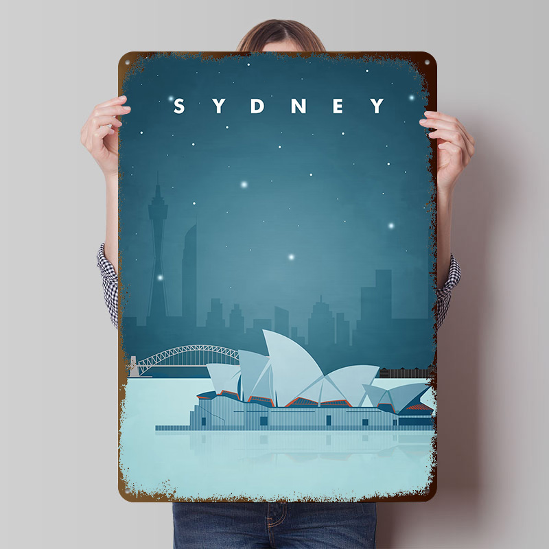 Travel Accessories For Europe - Pôster de Viagem de Sydney, Placas