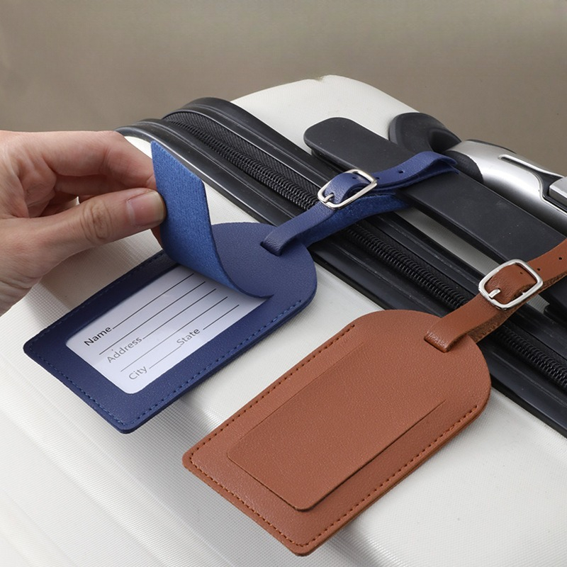 Etiquetas de Bagagem em Couro  - Travel Accessories Name avaliação e preço