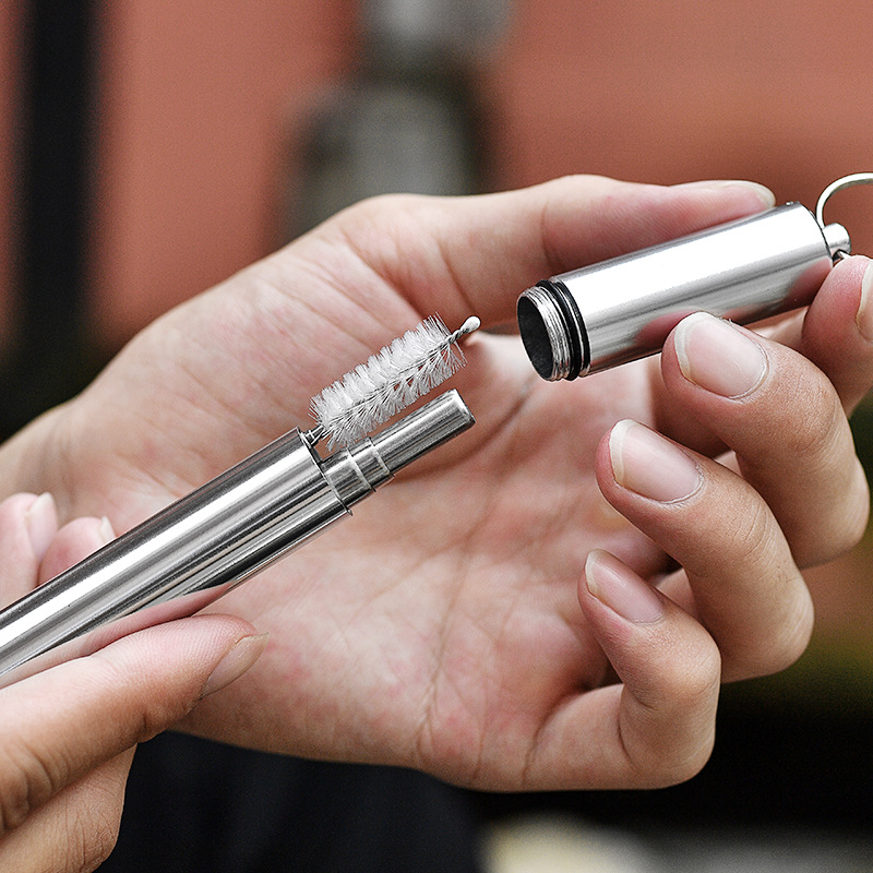 Canudo telescópico de aço inox - Travel Accessories For Europe avaliação e preço