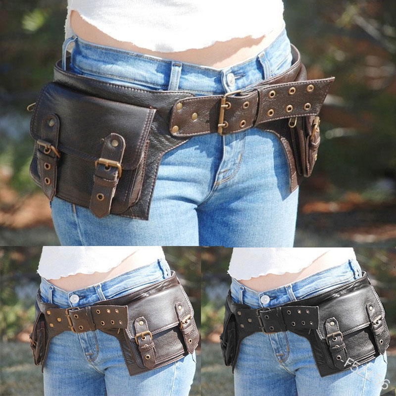 Medieval steampunk couro do pl - Travel Accessories For Europe avaliação e preço