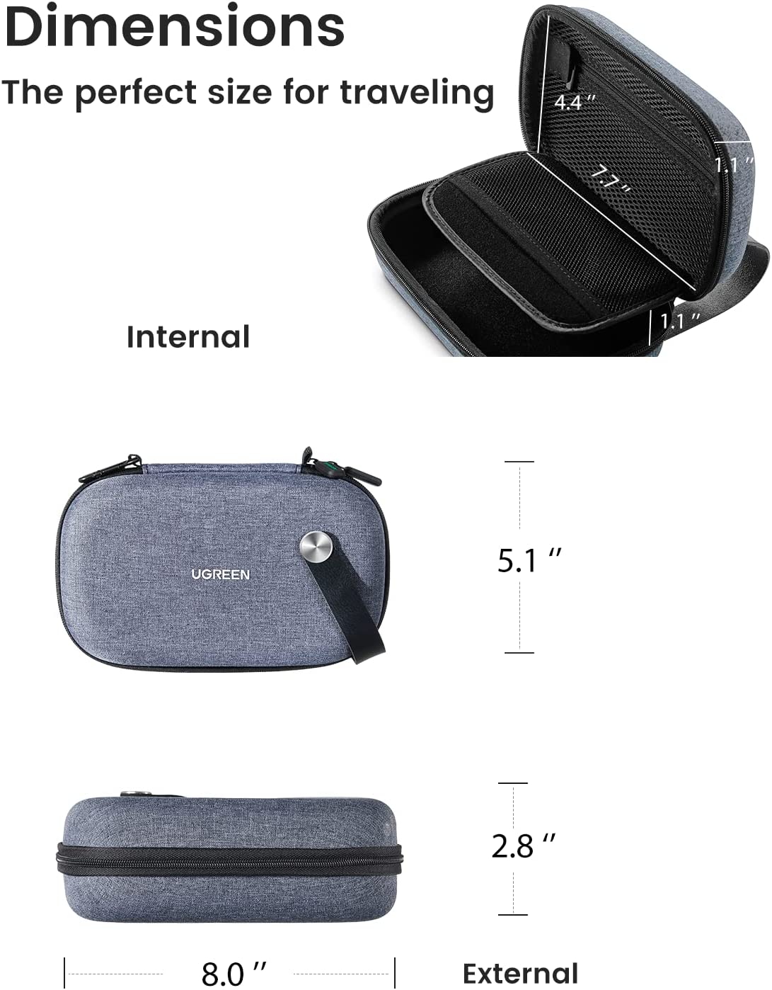UGREEN Eletrônica Organizador  - Travel Accessories Case avaliação e preço