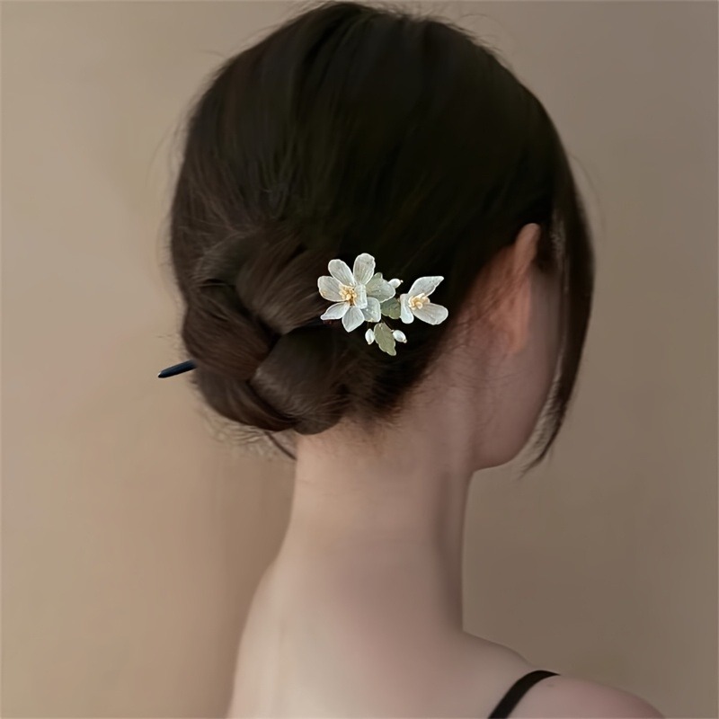 1pc novo chinês magnólia flor  - Travel Hair Accessories avaliação e preço