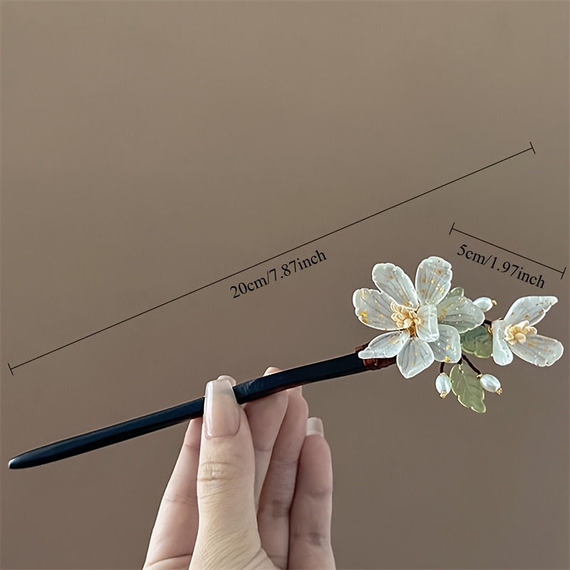 1pc novo chinês magnólia flor  - Travel Hair Accessories avaliação e preço