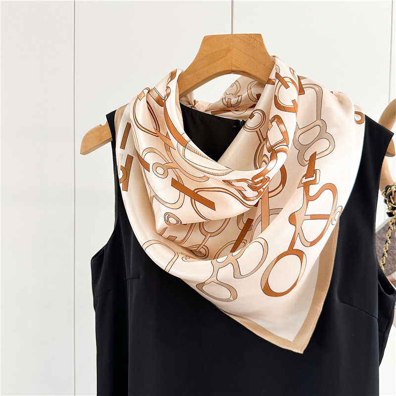 Lenço de Seda Pequeno para Mul - Travel Hair Accessories avaliação e preço