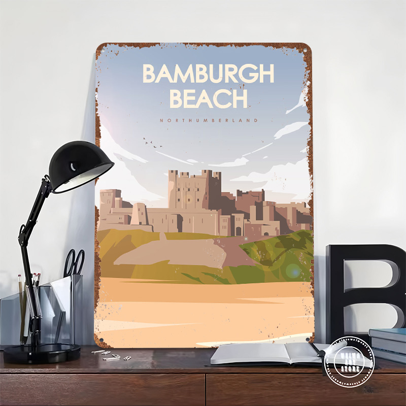 Pôster de Viagem Bamburgh Beac - Travel Accessories For Europe avaliação e preço