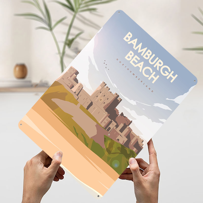 Pôster de Viagem Bamburgh Beac - Travel Accessories For Europe avaliação e preço