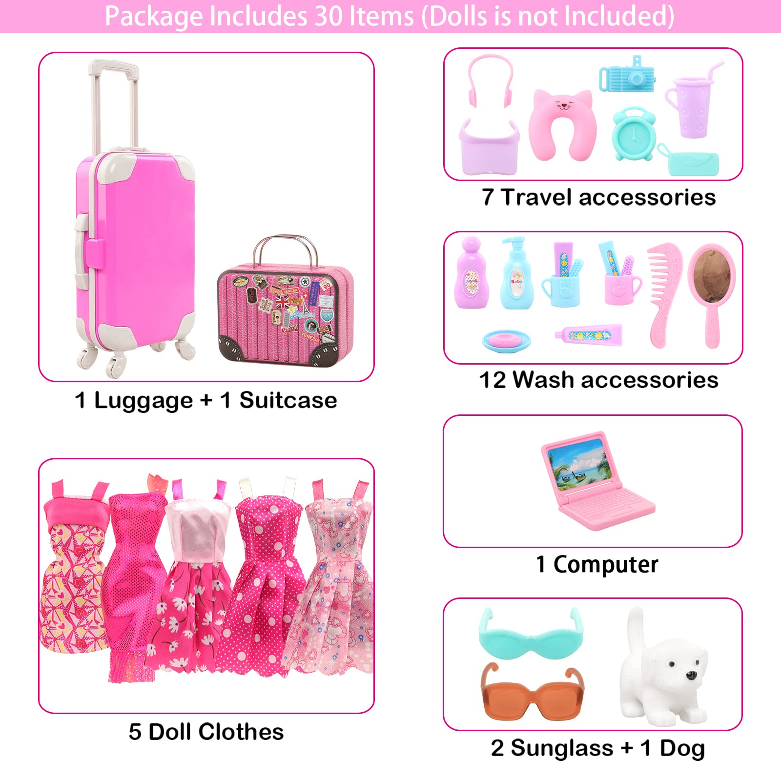 Barwa-boneca roupas e acessóri - Travel Accessories For Europe avaliação e preço