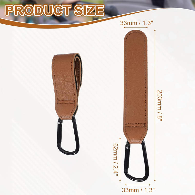 2 Peças Ganchos de Couro para  - Travel Accessories For 6 Year Old avaliação e preço