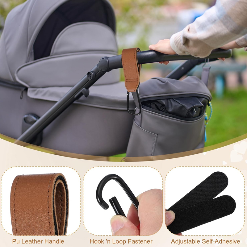 2 Peças Ganchos de Couro para  - Travel Accessories For 6 Year Old avaliação e preço