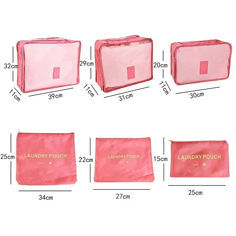 Conjunto de 6 Peças de Bolsas  - Travel Accessories Gift Set avaliação e preço