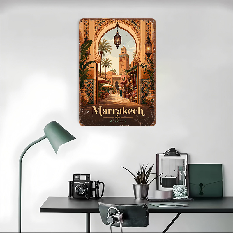 Pôster Metálico de Viagem Marr - Travel Accessories For Europe avaliação e preço