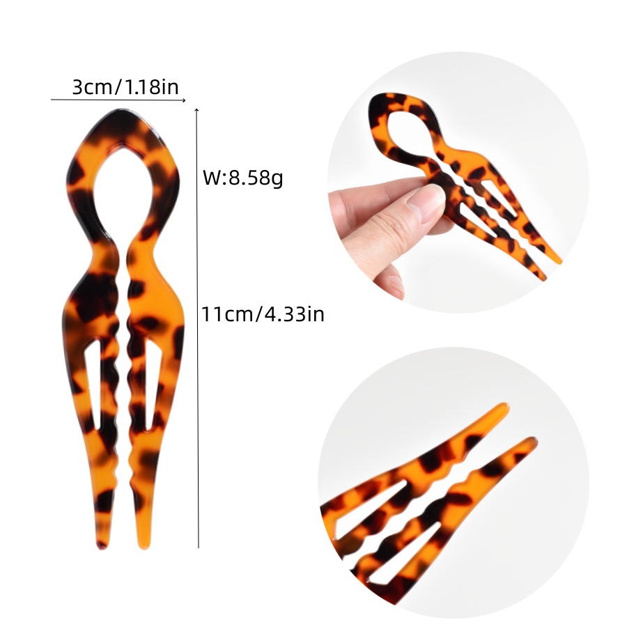1 Presilha de Cabelo em Acríli - Travel Hair Accessories avaliação e preço