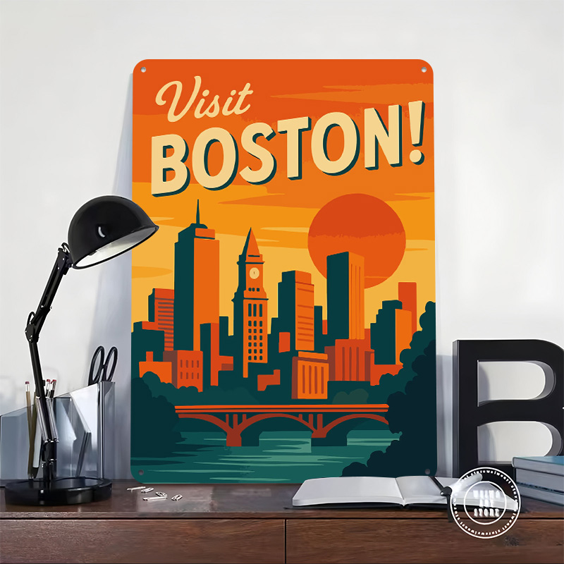 Pôster Metálico Vintage de Via - Travel Accessories For Europe avaliação e preço