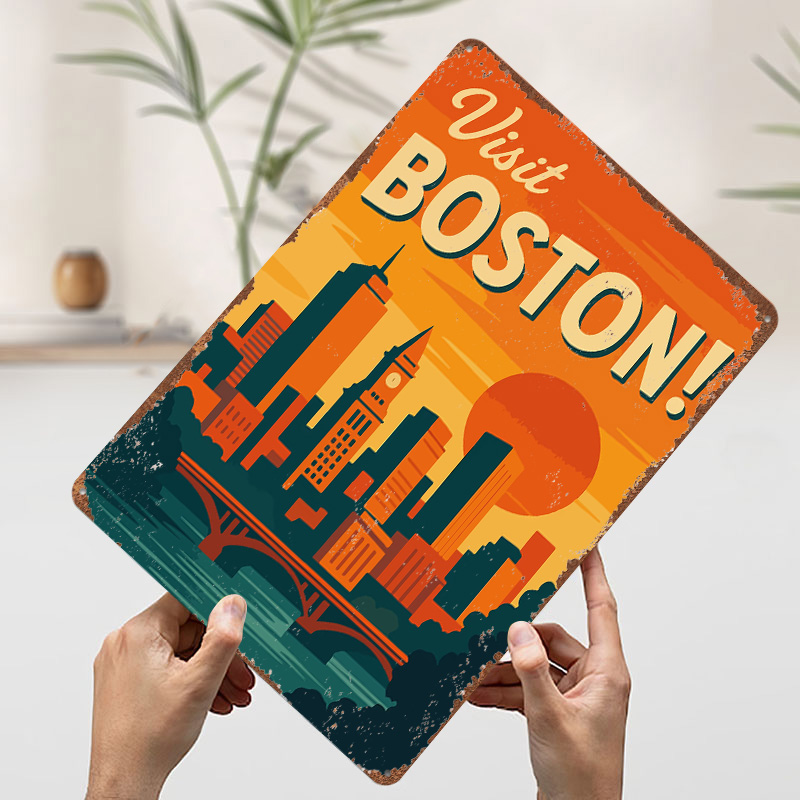 Pôster Metálico Vintage de Via - Travel Accessories For Europe avaliação e preço