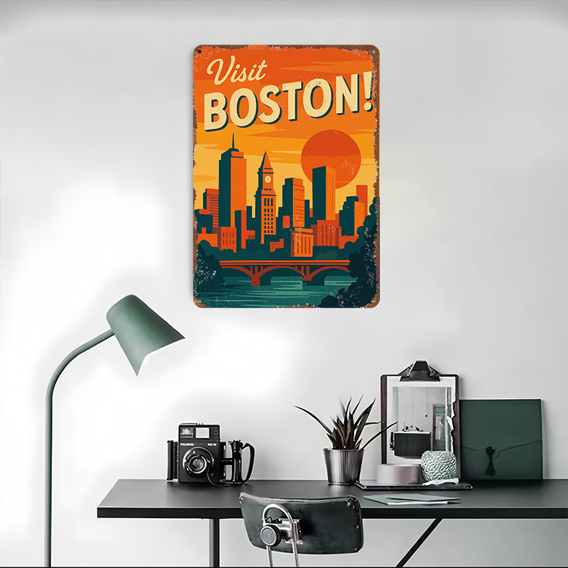 Pôster Metálico Vintage de Via - Travel Accessories For Europe avaliação e preço
