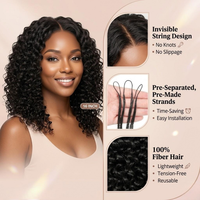 Extensões de Cabelo Sintético  - Travel Hair Accessories avaliação e preço